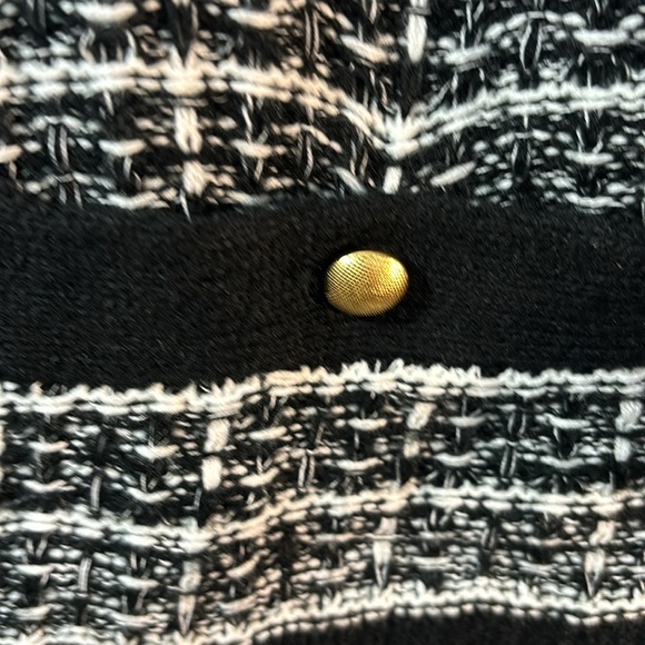 NWT Nicole Miller Sweater Dress Size Medium. Classic black/white - Picture 6 of 9